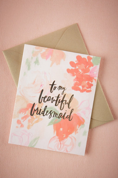 BHLDN: DFW Wedding Venue - The Empire Room | Top Note Cards for asking your bridesmaids